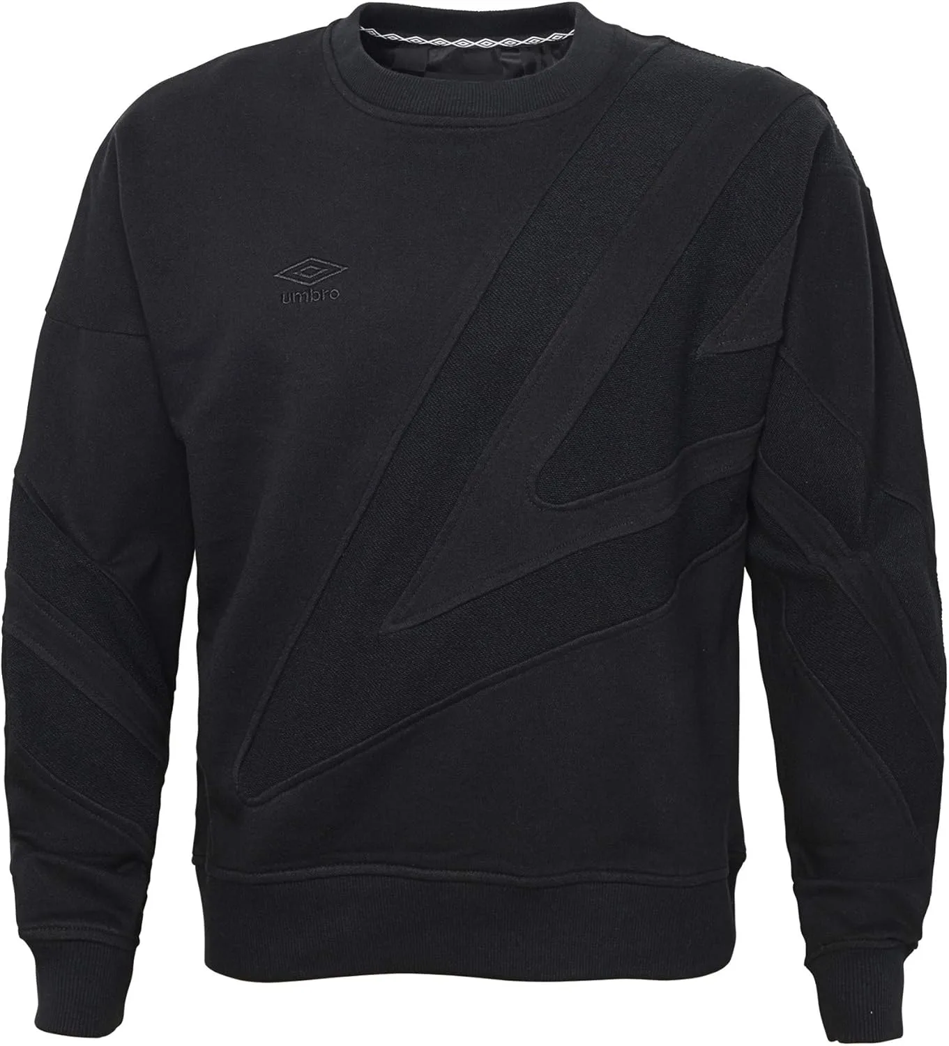 

Umbro Men's Diamond Drop Out Long Sleeve Sweater, Black Beauty