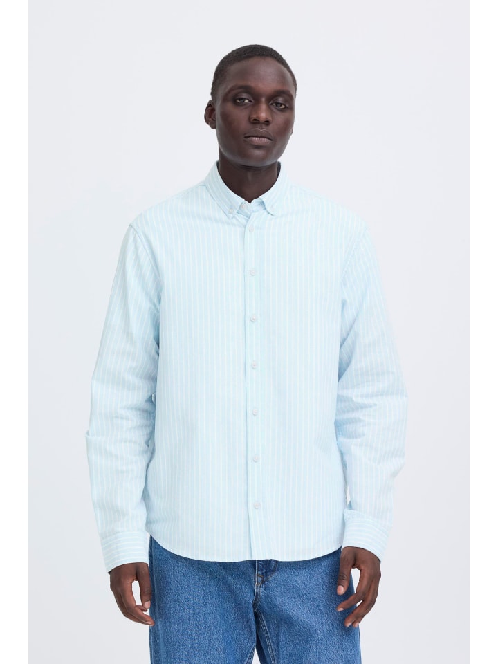 

BLEND Рубашка с длинными рукавами BHAdas синего цвета