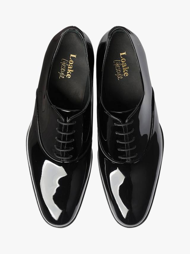 Оксфорды из лаковой кожи Loake, Black Patent — фото 3
