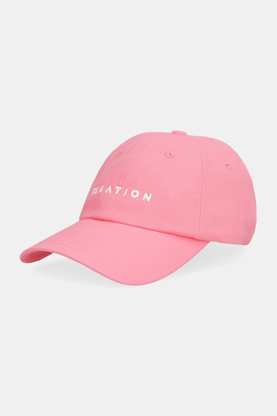 

Бейсболка с козырьком хлопковая shift cap P.E Nation, розовый