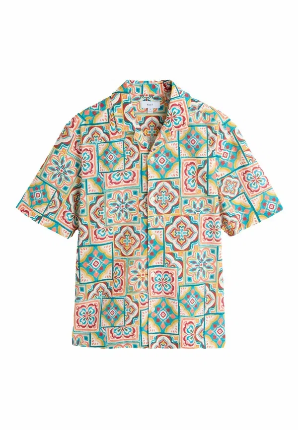 Футболка Next Regular fit print short sleeve shirt, красный тайл