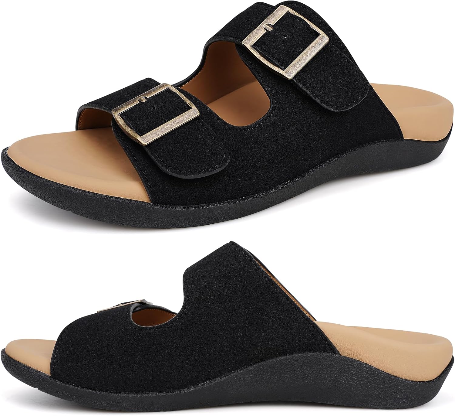 

Ортопедические сандалии V.Step с поддержкой свода стопы для мужчин и женщин, ортопедические тапочки при плантарном фасциите, ортопедические сандалии с регулируемым ремешком для облегчения болей в ногах, для дома и улицы, черный