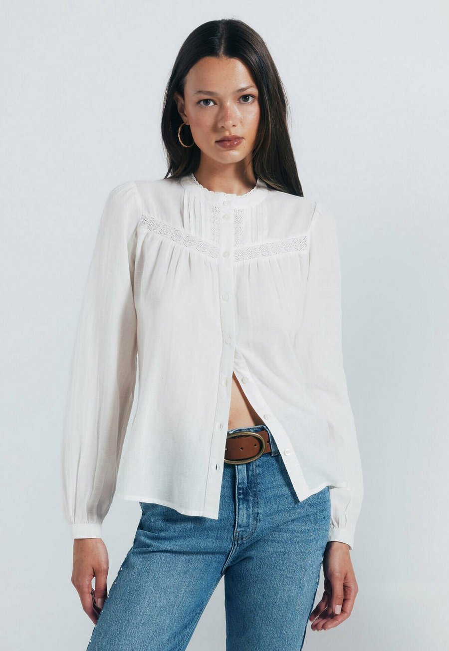 

Блуза Springfield Button-down blouse, Off White/Off-White