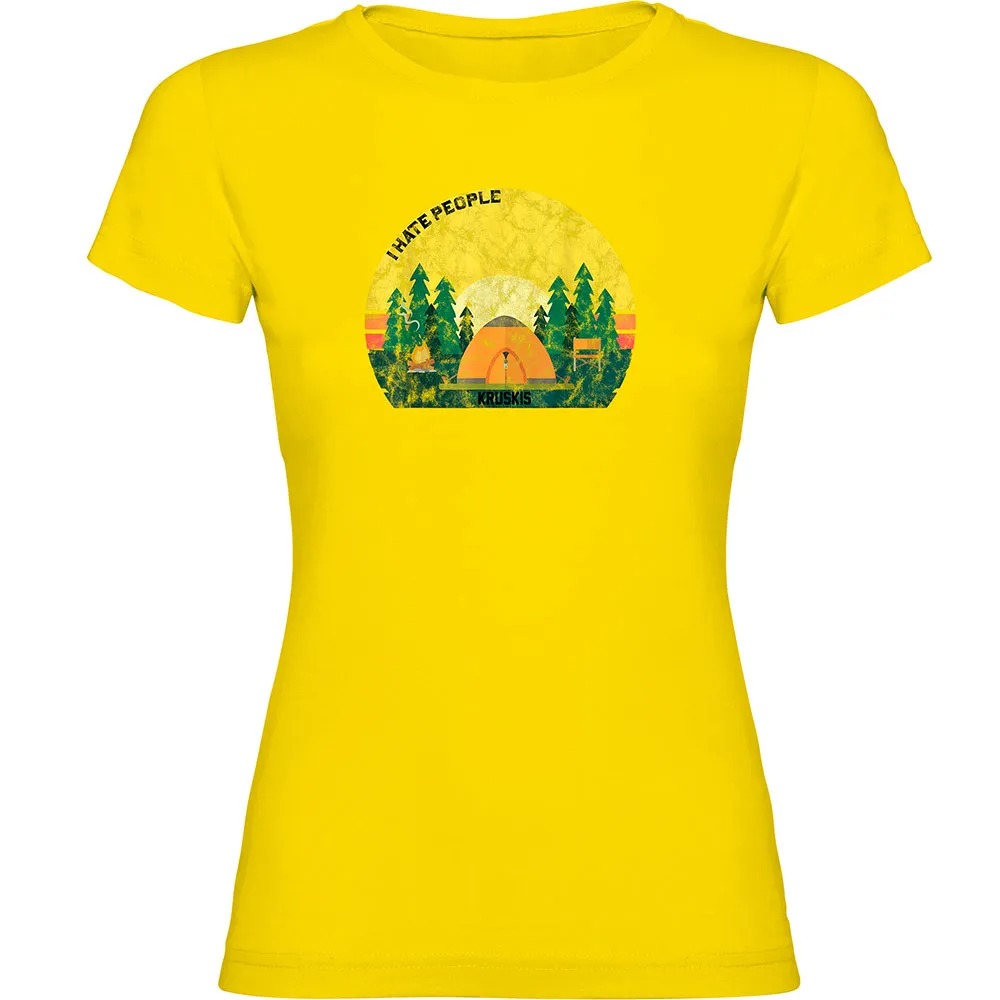 

Футболка с коротким рукавом Kruskis I Hate People, желтый