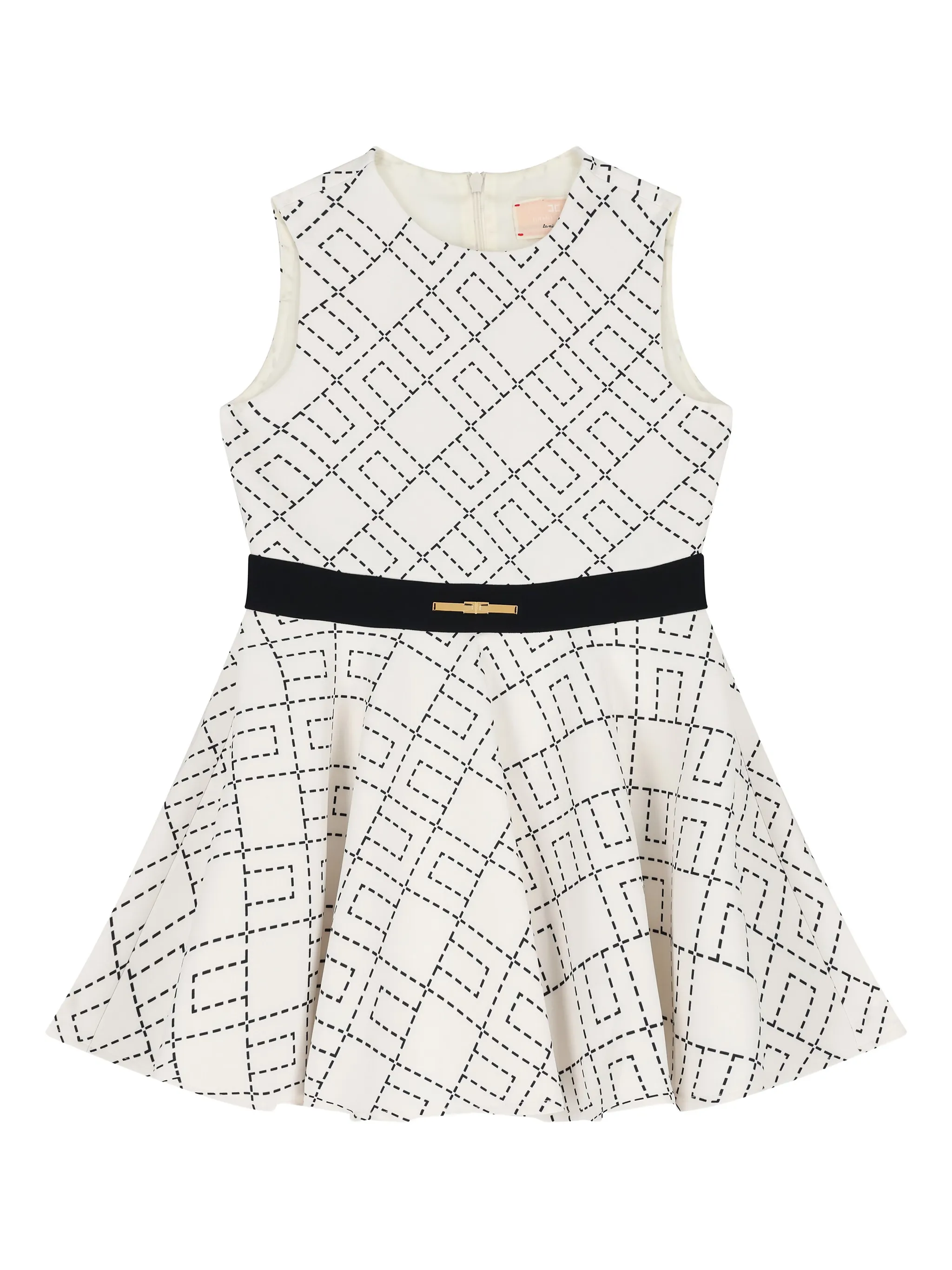

Платье с монограммой Elisabetta Franchi Kids, белый