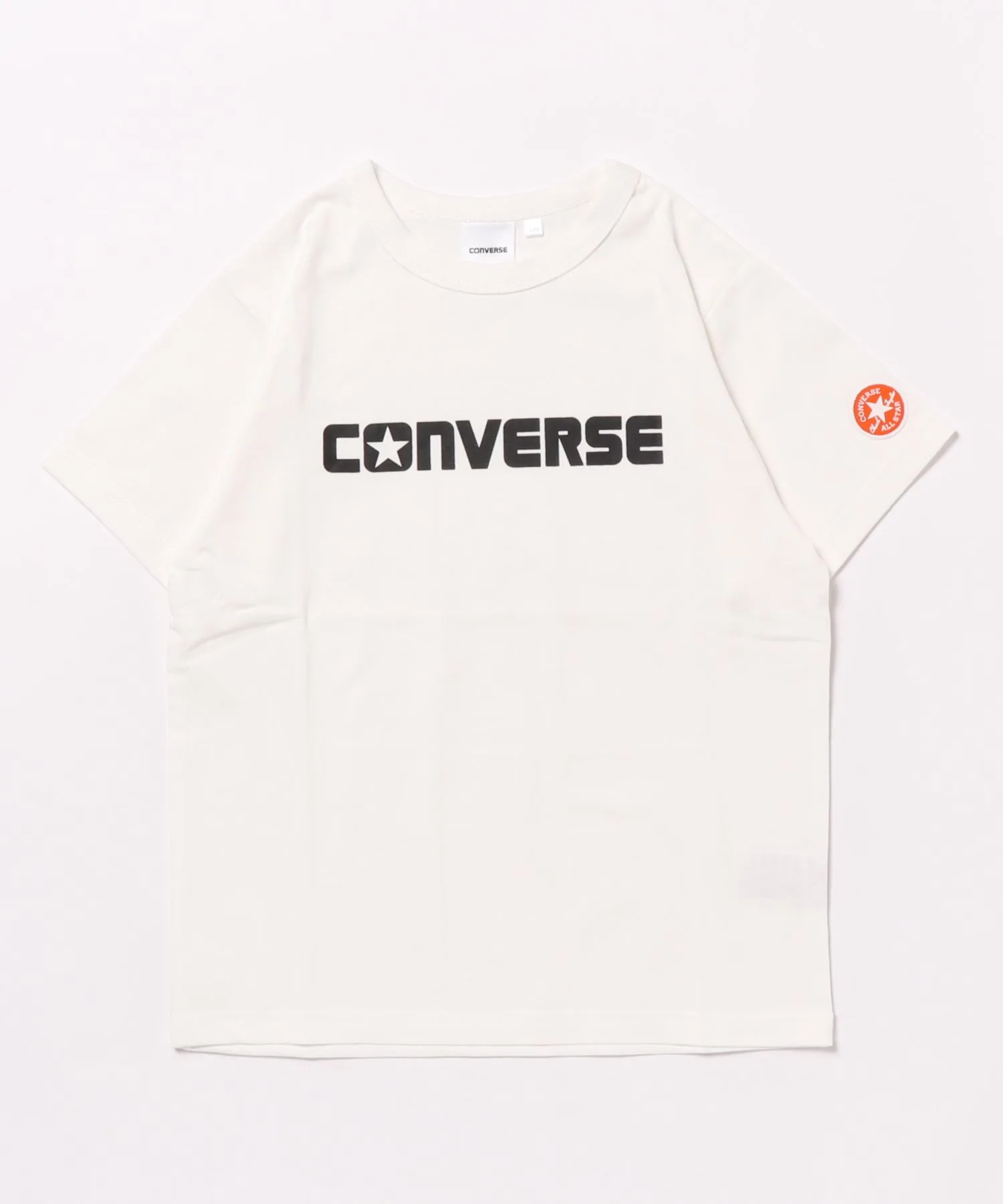 Детская футболка CONVERSE с логотипом, белая
