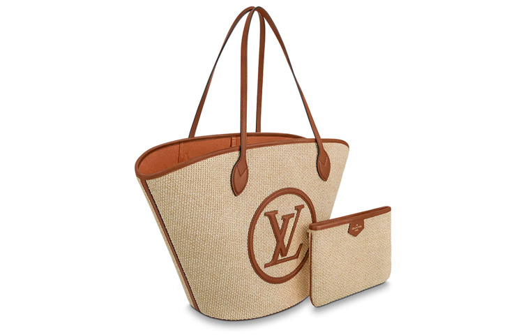Сумка пляжная через плечо из кожи Cow Leather, Regular, женская, цвет Caramel LOUIS VUITTON, basic set (bag+dust bag) — фото 2