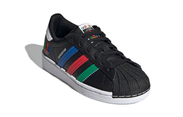 Кроссовки оригиналы суперзвезда c Adidas, черный — фото 3