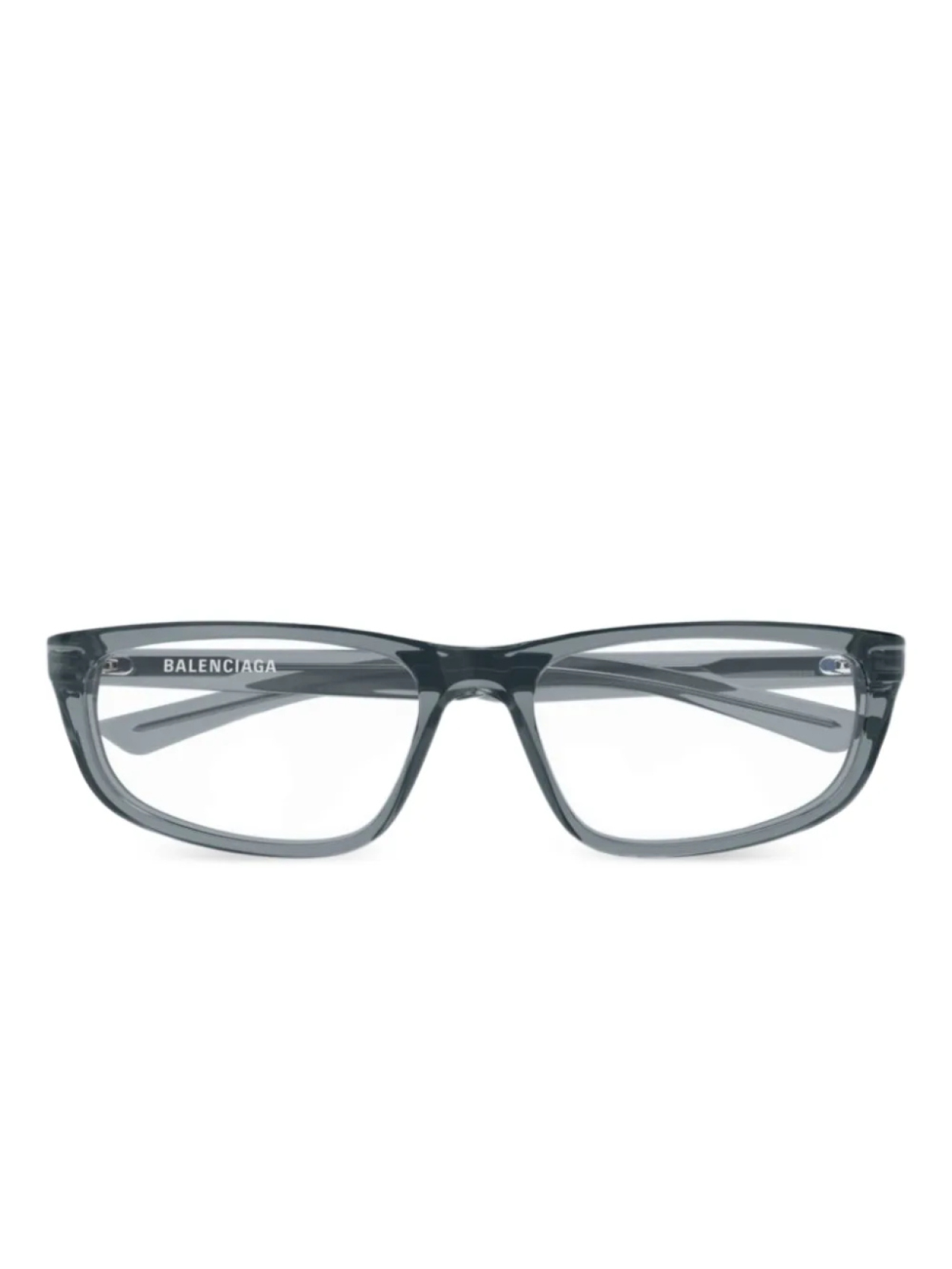 

Очки с прямоугольной оправой Balenciaga Eyewear, серый