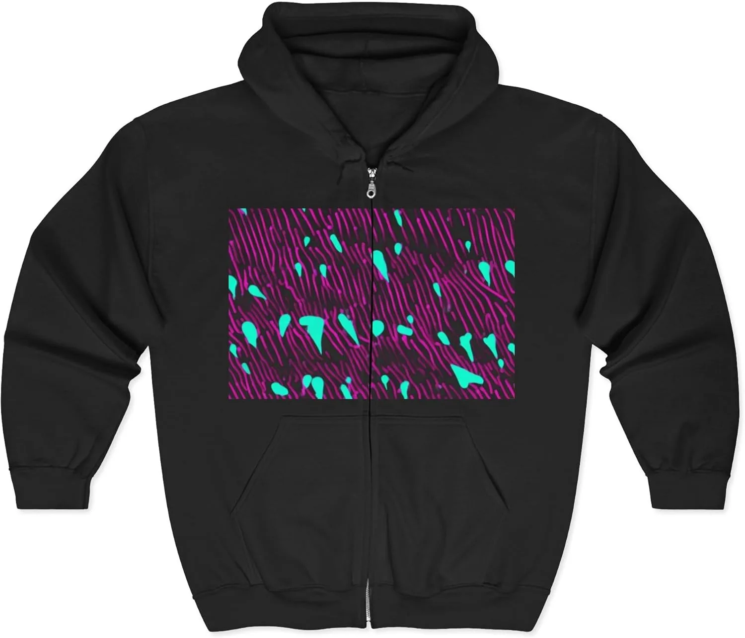 Unisex худи с капюшоном на молнии Heavy Blend