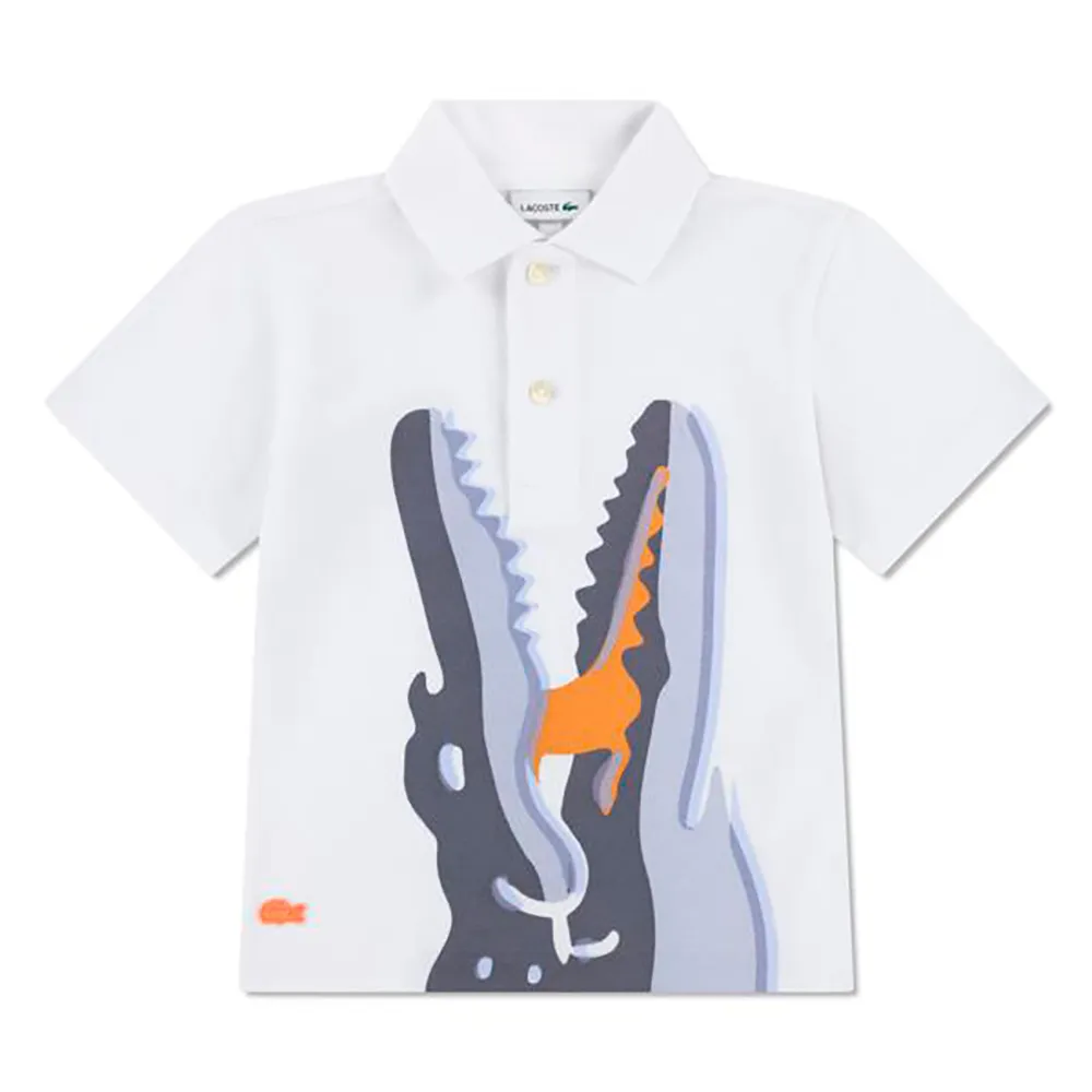 Детская рубашка-поло Lacoste 947551 с коротким рукавом Lacoste kids, белый