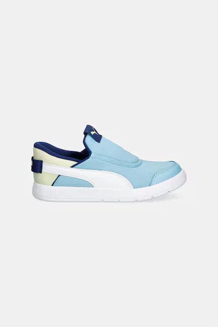 Кроссовки детские Courtflex v3 SLIPTECH Puma, синий — фото 2