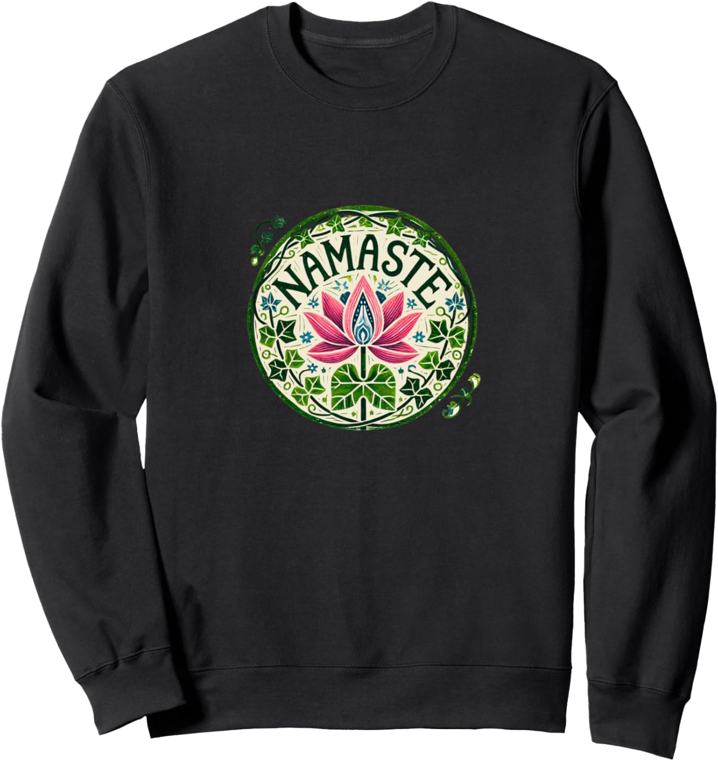 

Толстовка с иллюстрацией Намасте Vintage Namaste Yoga Snugg, черный