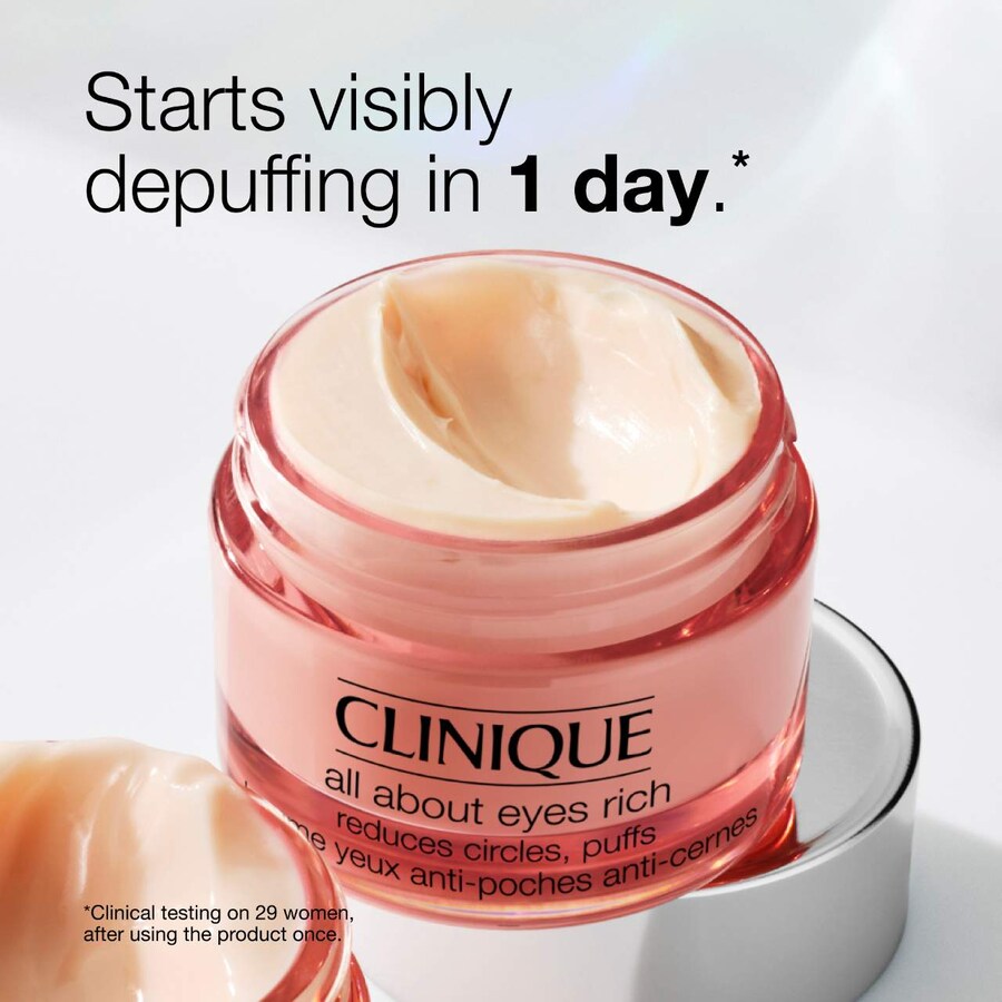Крем для глаз All About Eyes с гиалуроновой кислотой CLINIQUE, 1 oz/30 mL — фото 3