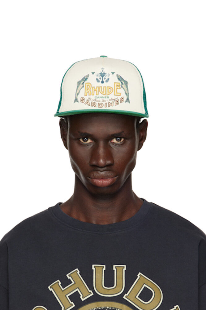 

Кепка дальнобойщика Off-White & Green Sardines Rhude