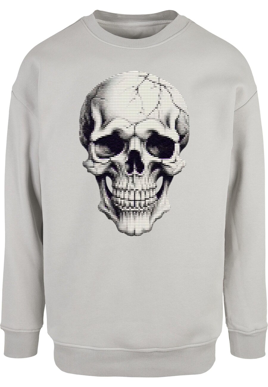 

Толстовка Merchcode Halloween - Skull, цвет Stone/Light grey