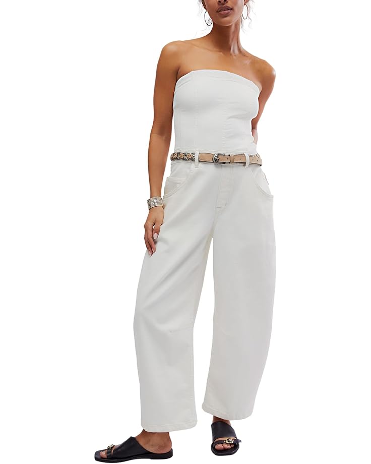 

Брюки Free People Je Suis Pret Barrel Jumps, цвет Stone White