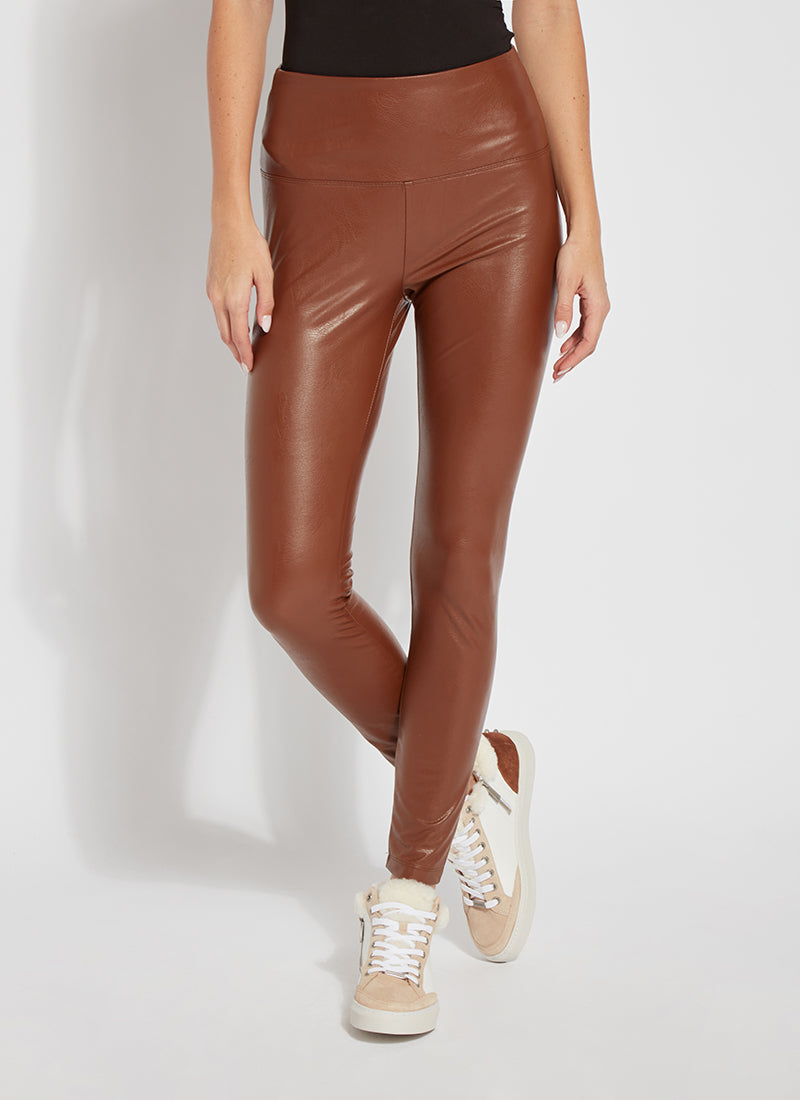 

Леггинсы из текстурированной кожи Lysse, цвет harness
