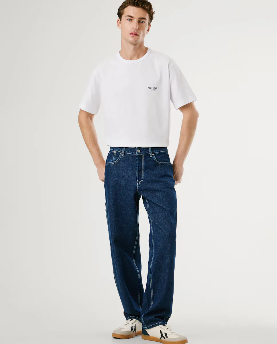 

Мужские джинсы Vaquero Carpenter fit relaxed с боковыми карманами Pepe Jeans, синий