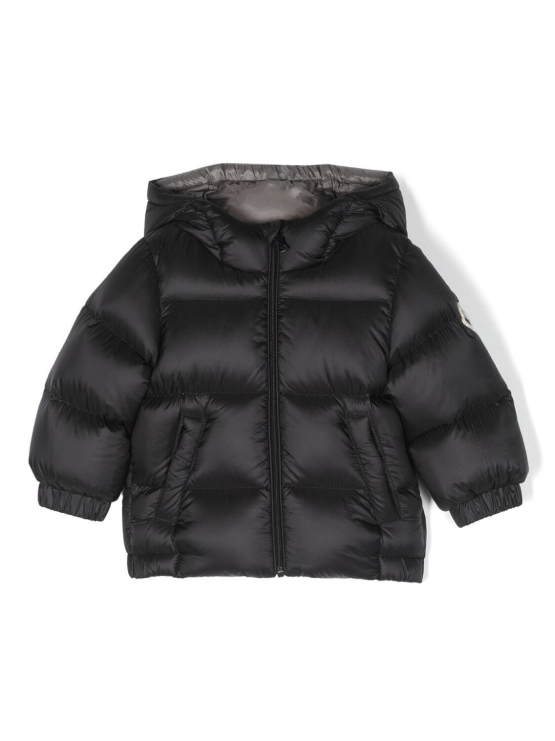 

Moncler Enfant пуховик с логотипом, черный