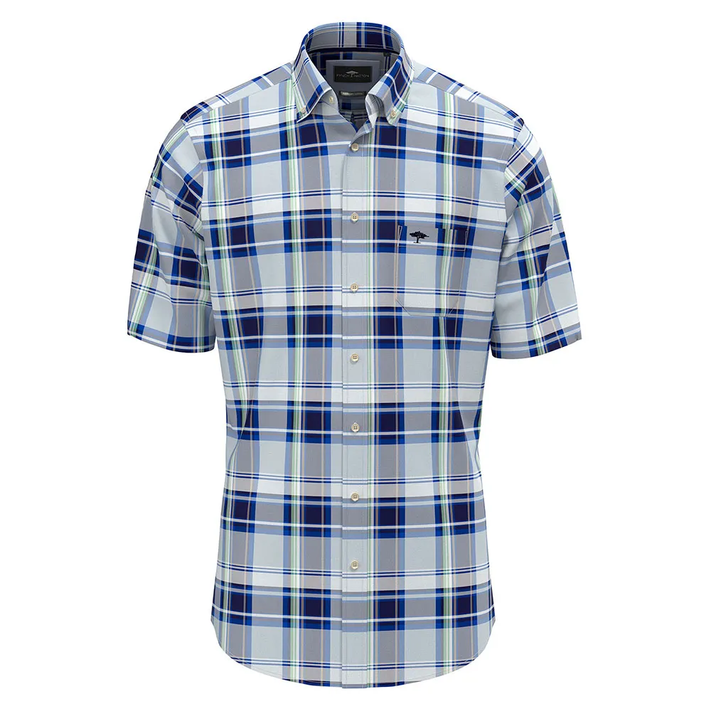

Рубашка с коротким рукавом Fynch Hatton Colorful Combi Checks, синий