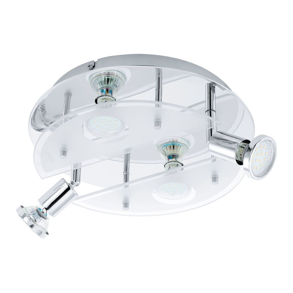 

Eglo Dl/4 Gu10-Led Chrome/Sat-Clear 'cabo 1', серебро