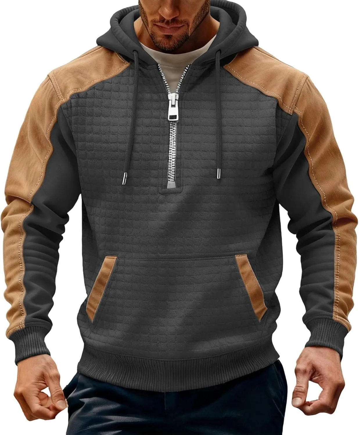 

Мужская худи с капюшоном и карманом