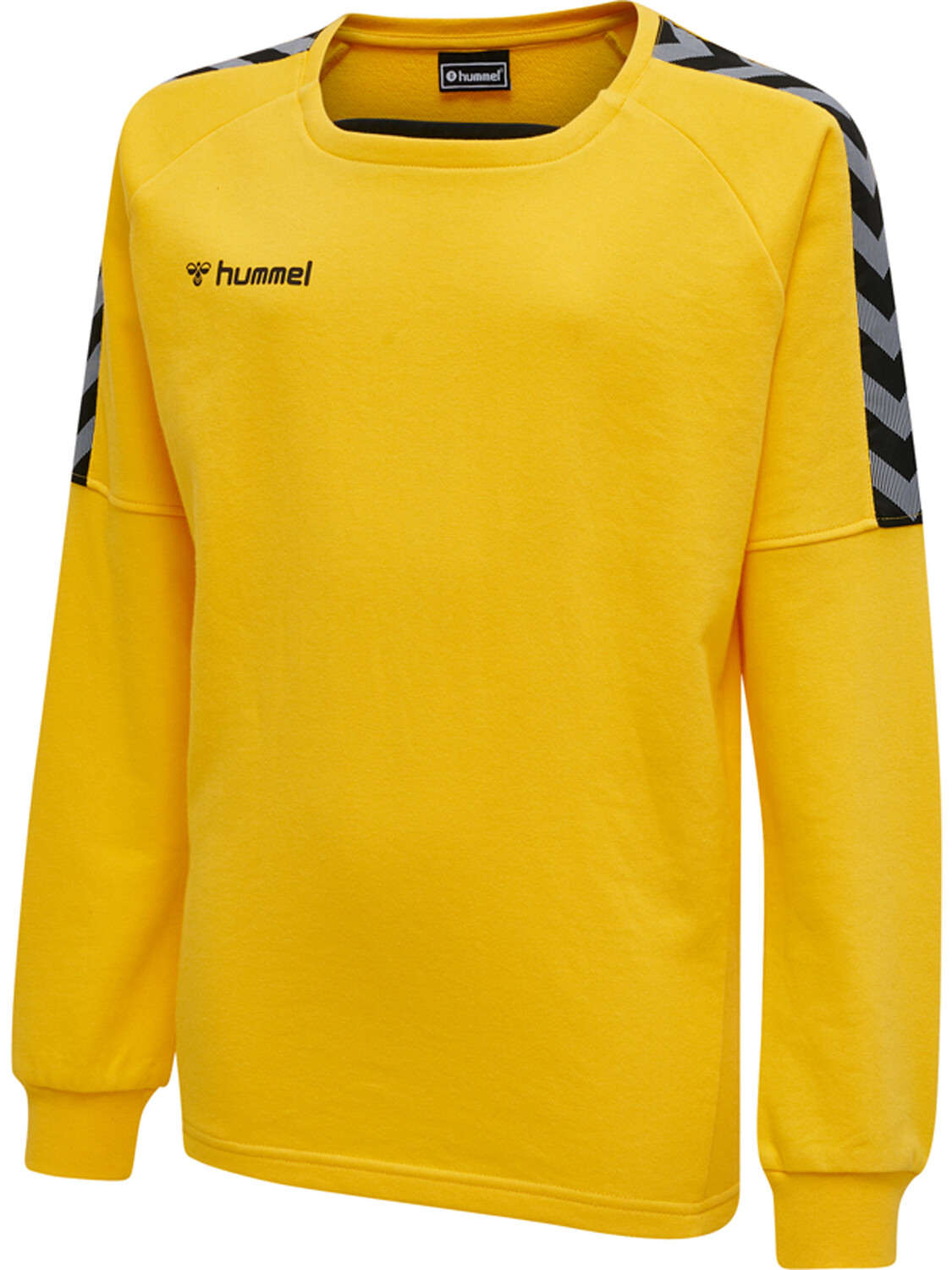 Толстовка Hummel Hmlauthentic Kids Training Sweat, цвет SPORTS YELLOW — фото 3