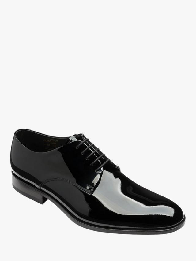 Кожаные оксфордские туфли с бантиком Loake, цвет Black Patent — фото 2