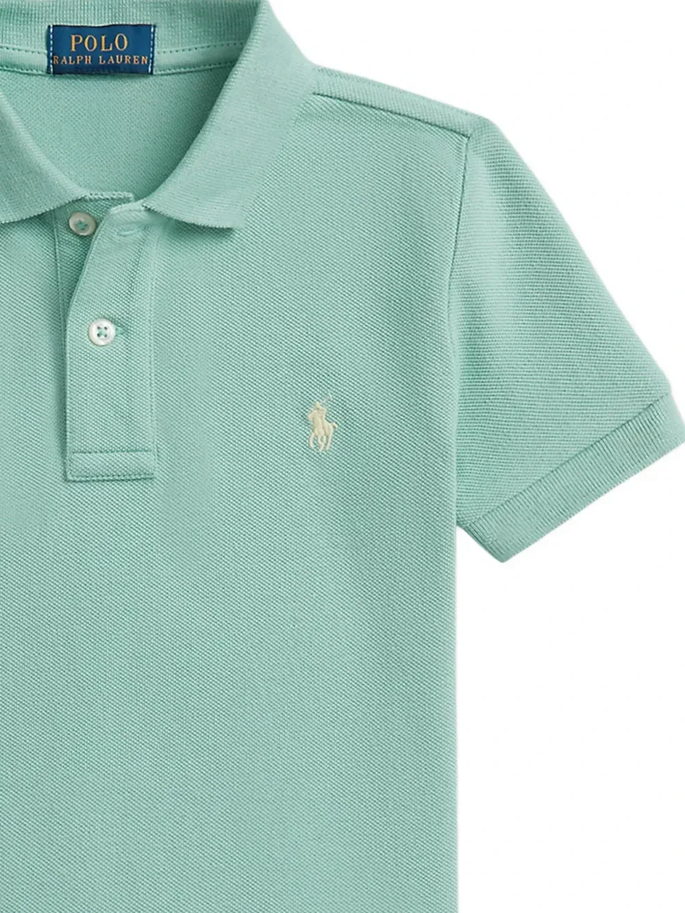Футболка-поло с короткими рукавами Polo Ralph Lauren Kids, зеленый — фото 4