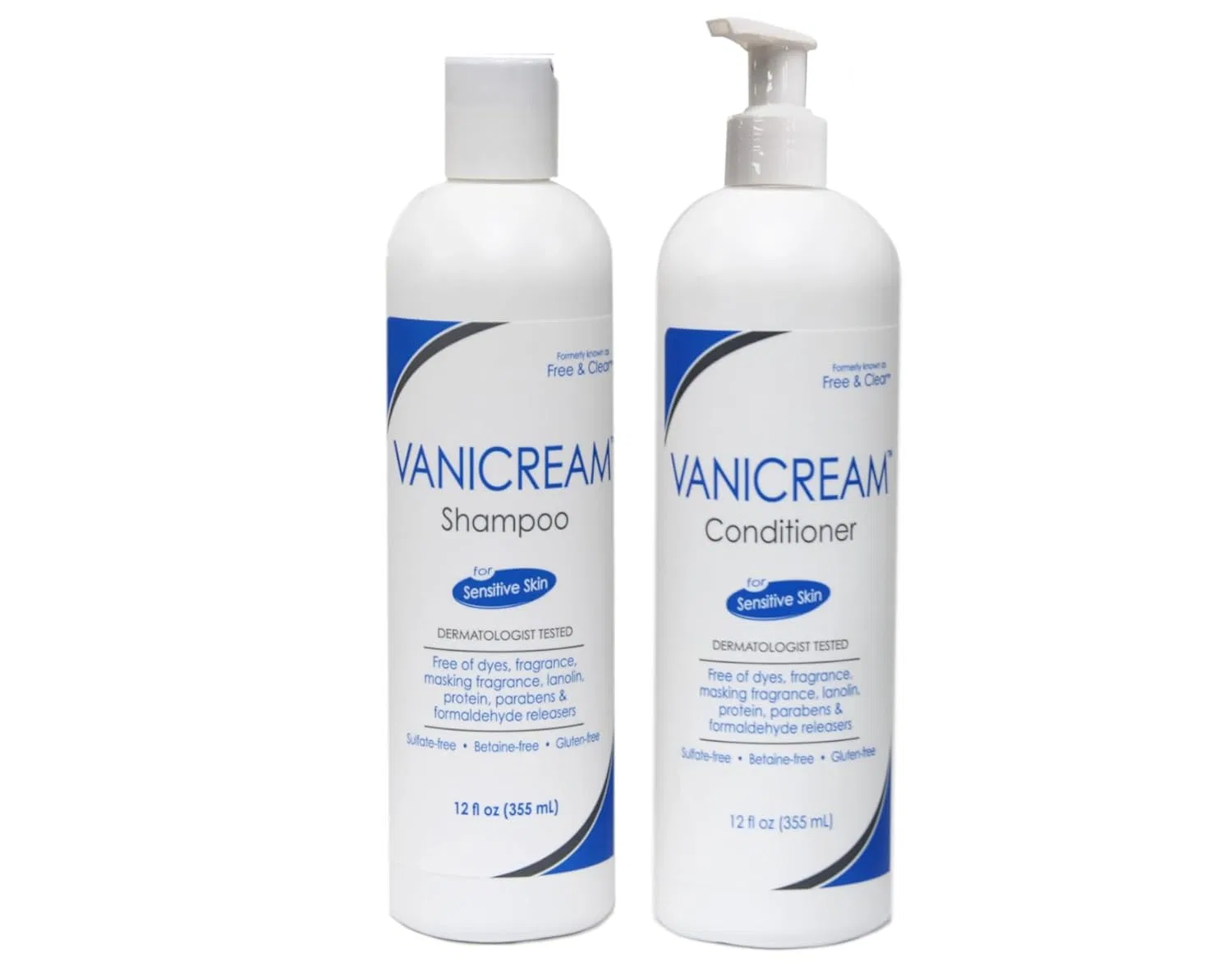 Набор шампуня и кондиционера «Free & Clear» от Pharmaceutical Specialties, 355 мл Vanicream