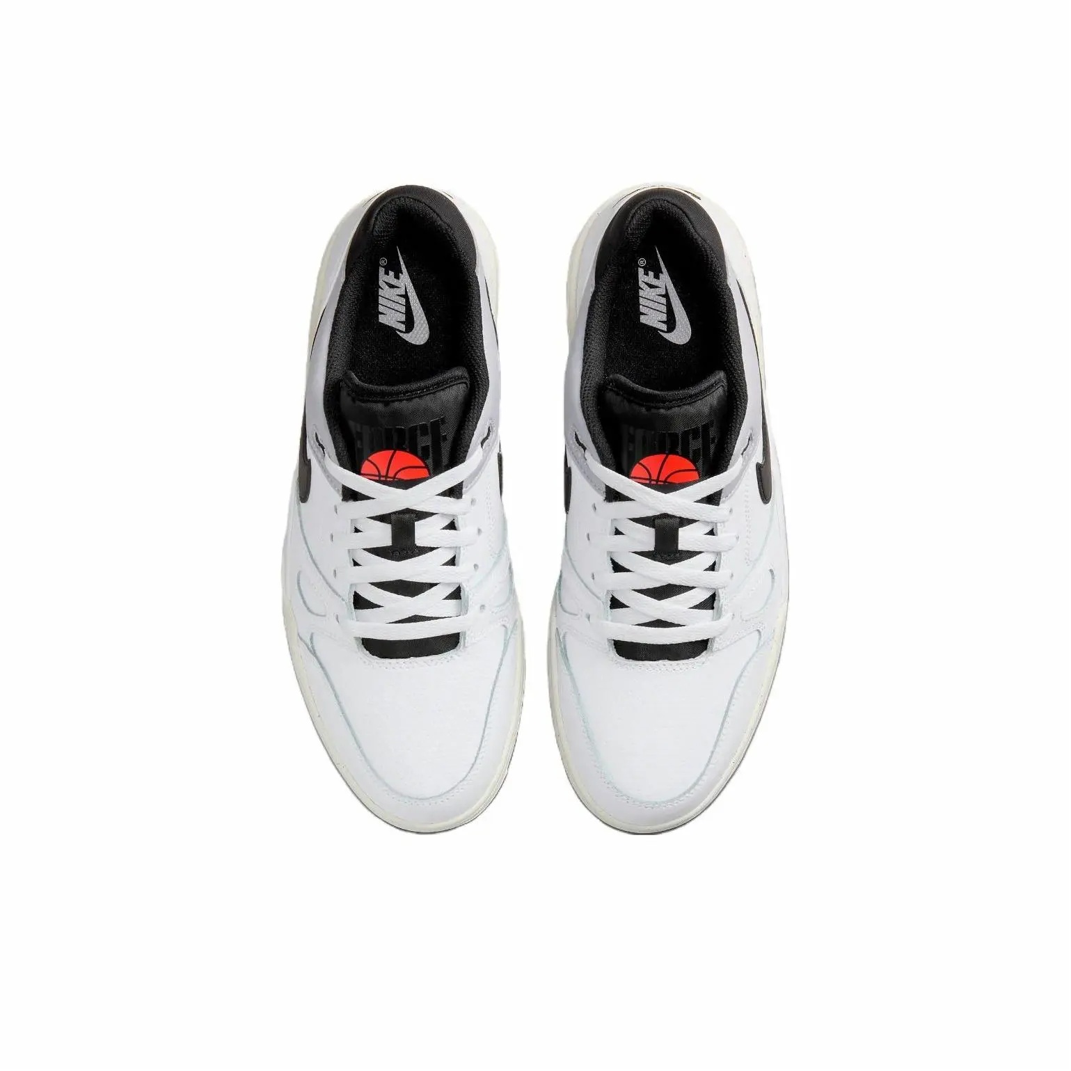 Низкие кроссовки Full Force для детей Nike, белый/черный — фото 4