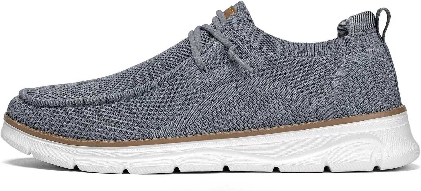Мокасины на шнуровке, дышащие, Mens, 2 Grey Vooncosir — фото 3