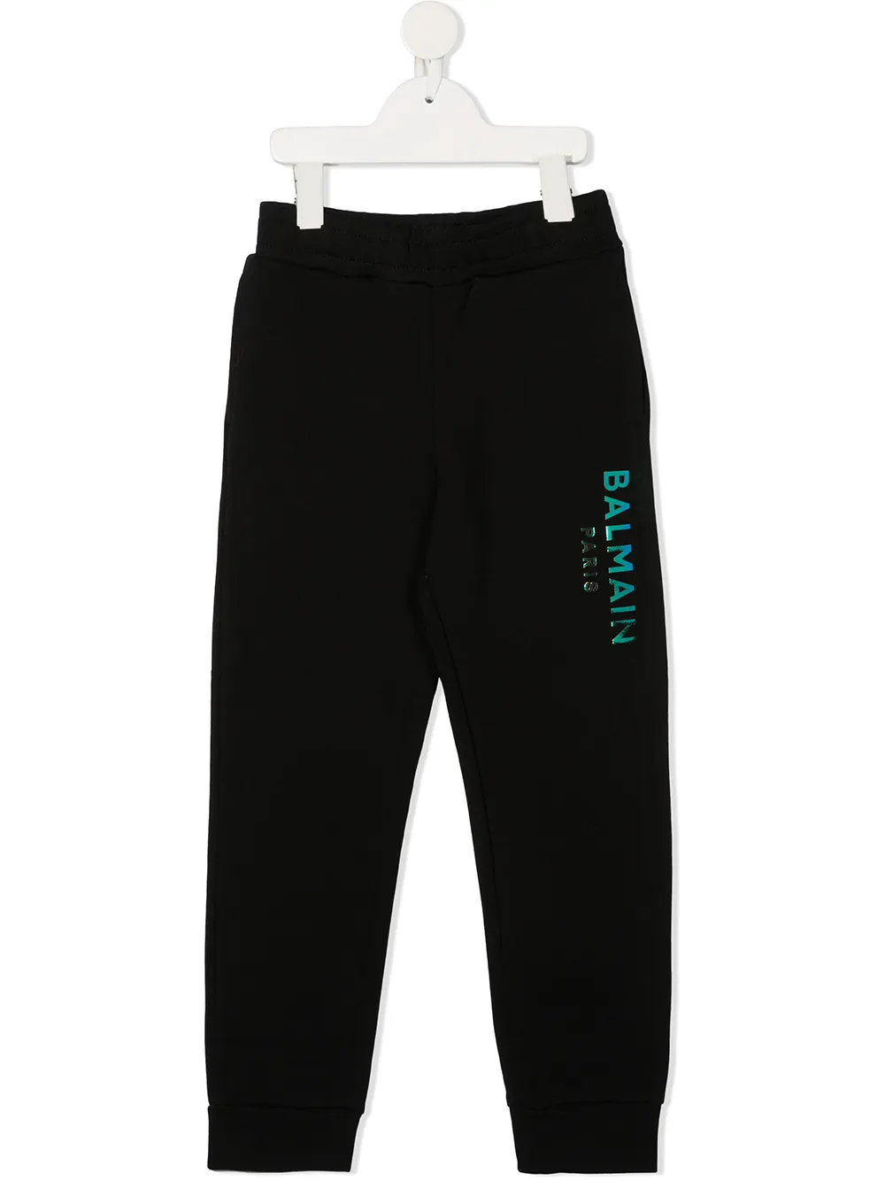

Спортивные брюки с логотипом Balmain Kids, черный