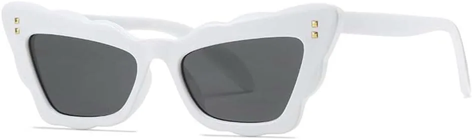 

Солнцезащитные очки UV400 для мужчин и женщин | Линзы конфетных цветов "кошачий глаз" | Для вождения и занятий спортом на открытом воздухе generic, White