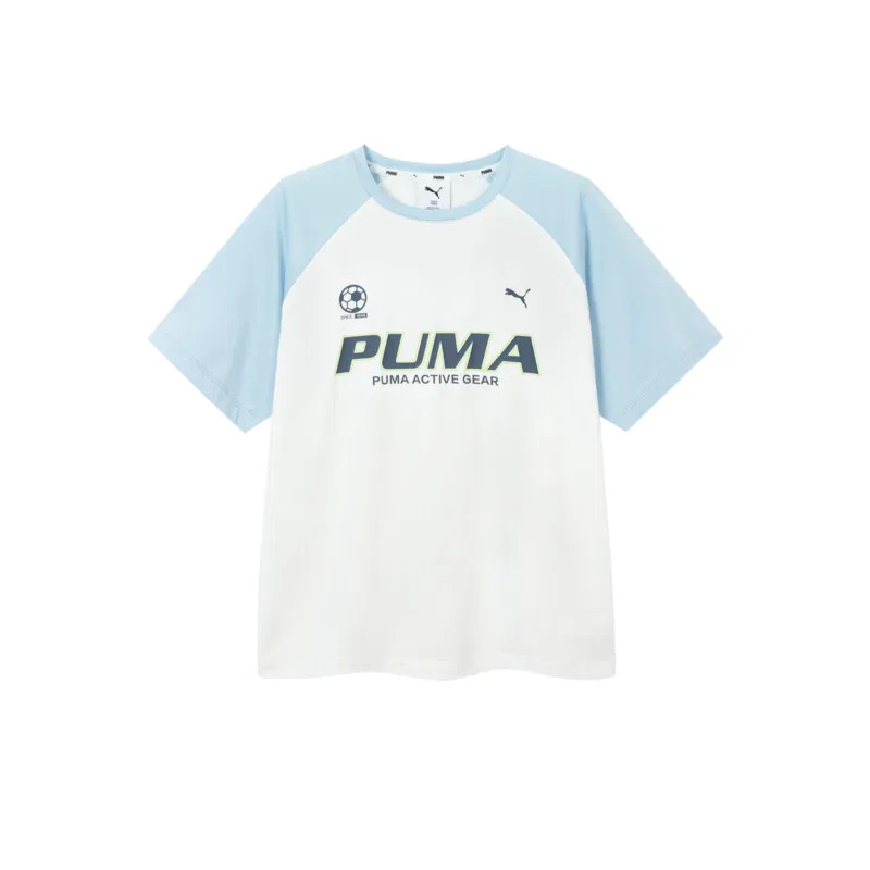 Детская футболка Quick Dry PUMA, Blue White Tone 00381