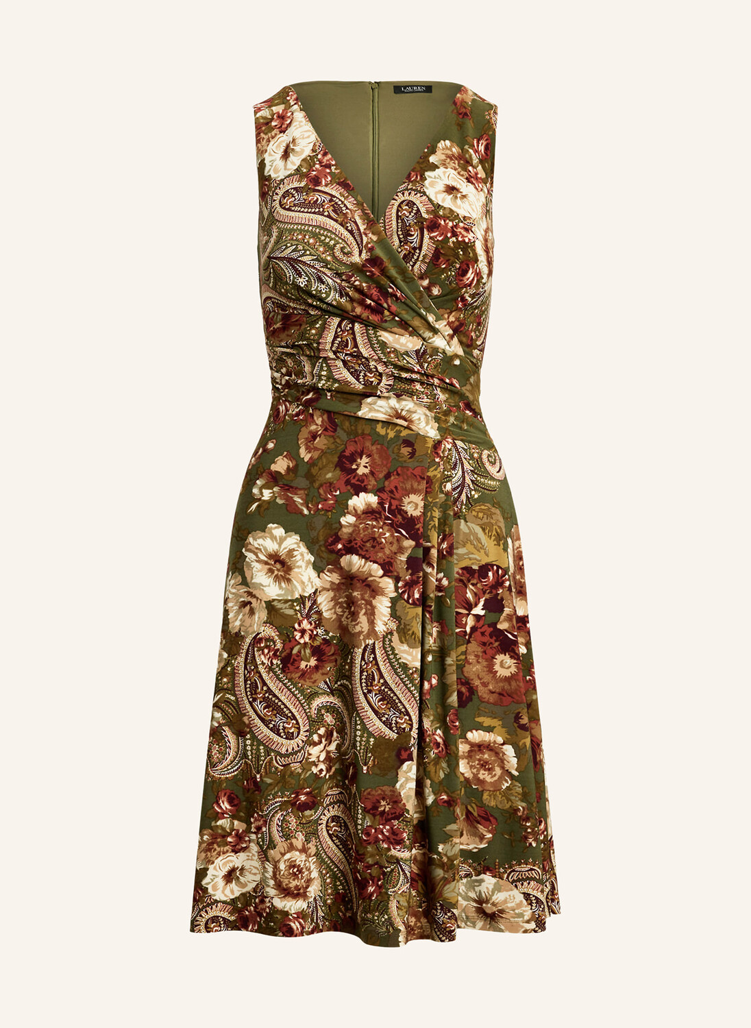 

Платье из джерси с запахом Lauren Ralph Lauren, зеленый