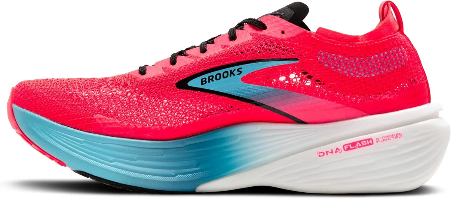 Кроссовки Brooks Unisex Hyperion Elite 4 для бега нейтральной посадки для мужчин и женщин, розовый/черный — фото 4