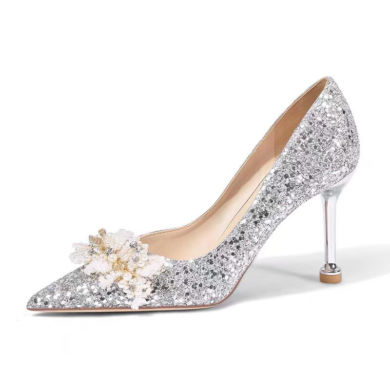 Туфли женские на высоком каблуке Imono, цвет Champagne Gold 6cm — фото 4