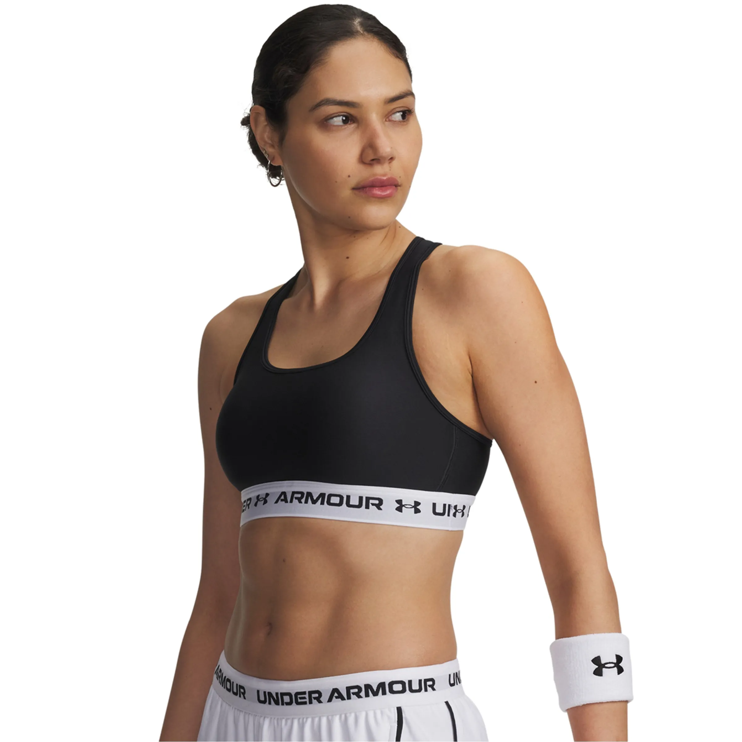 

Женский топ с перекрестными лямками Mid Bra Under Armour, черный