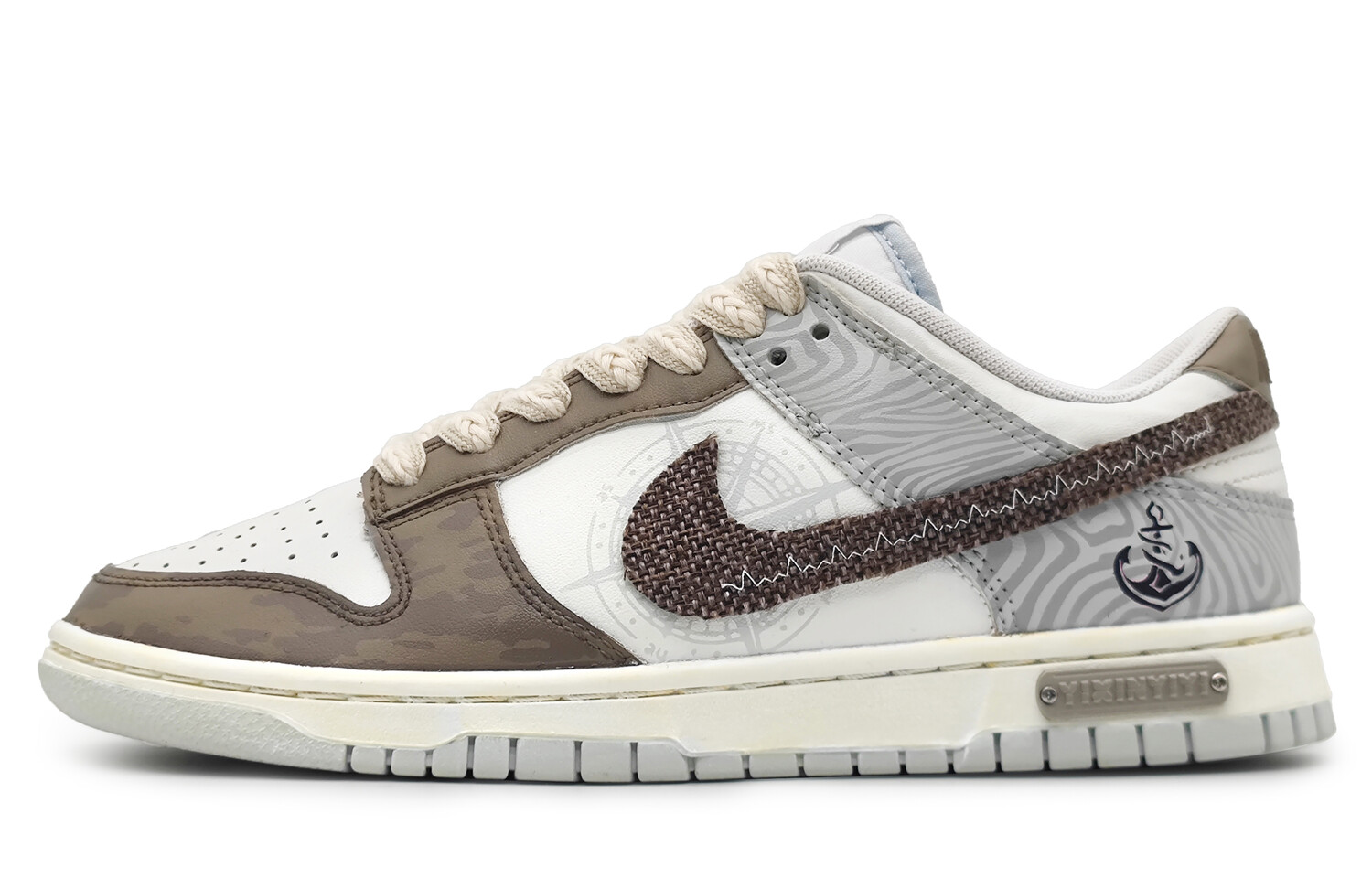 

Кроссовки Nike Dunk Skateboarding Shoes Men Low-top White/gray, белый