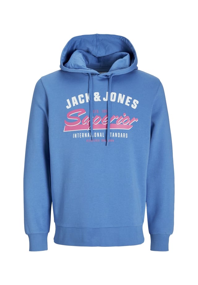 

Толстовка с капюшоном и логотипом Jack & Jones, синий