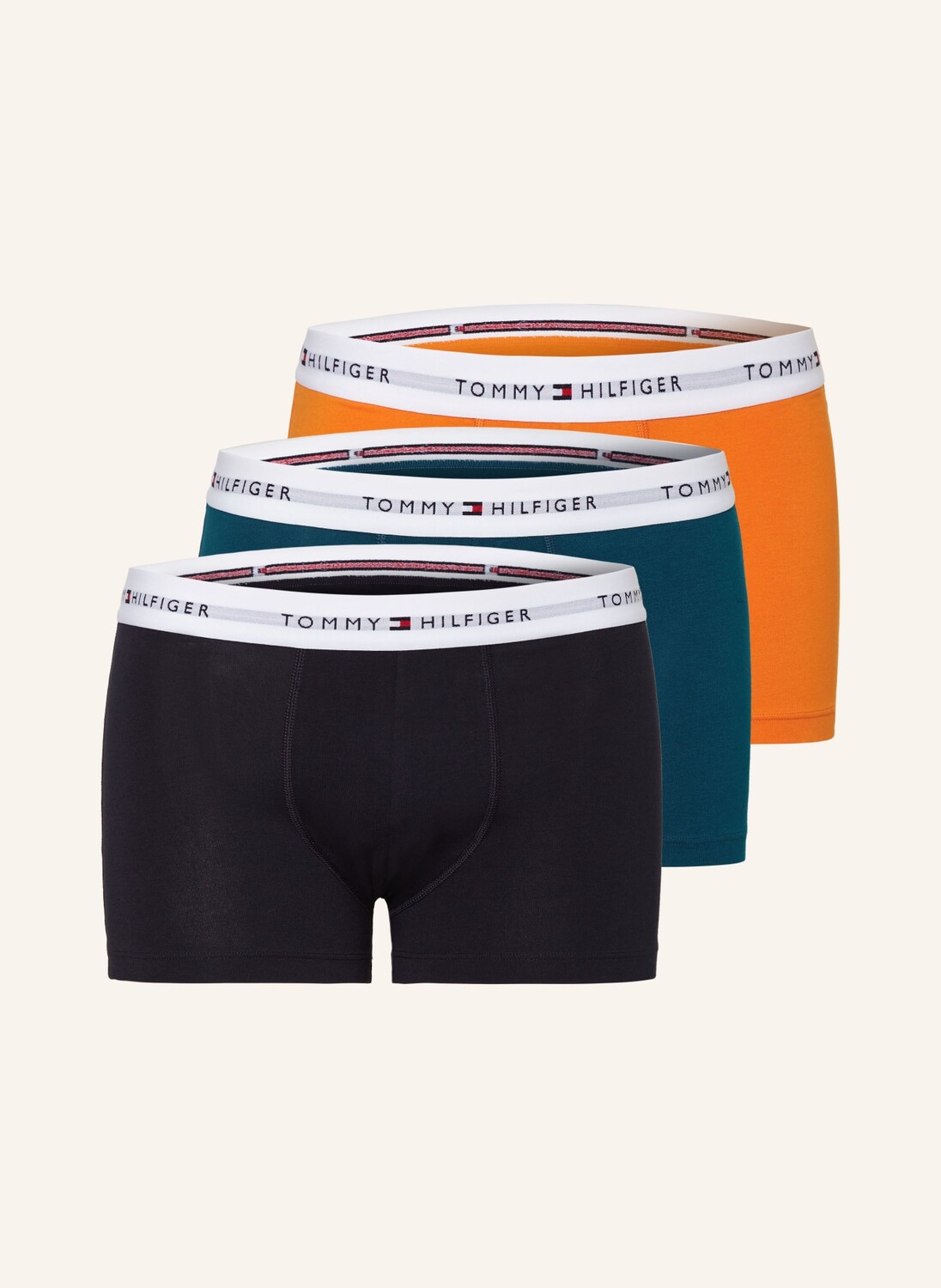 

Комплект из 3 боксеров TOMMY HILFIGER, цвет DUNKELBLAU/PETROL/ORANGE