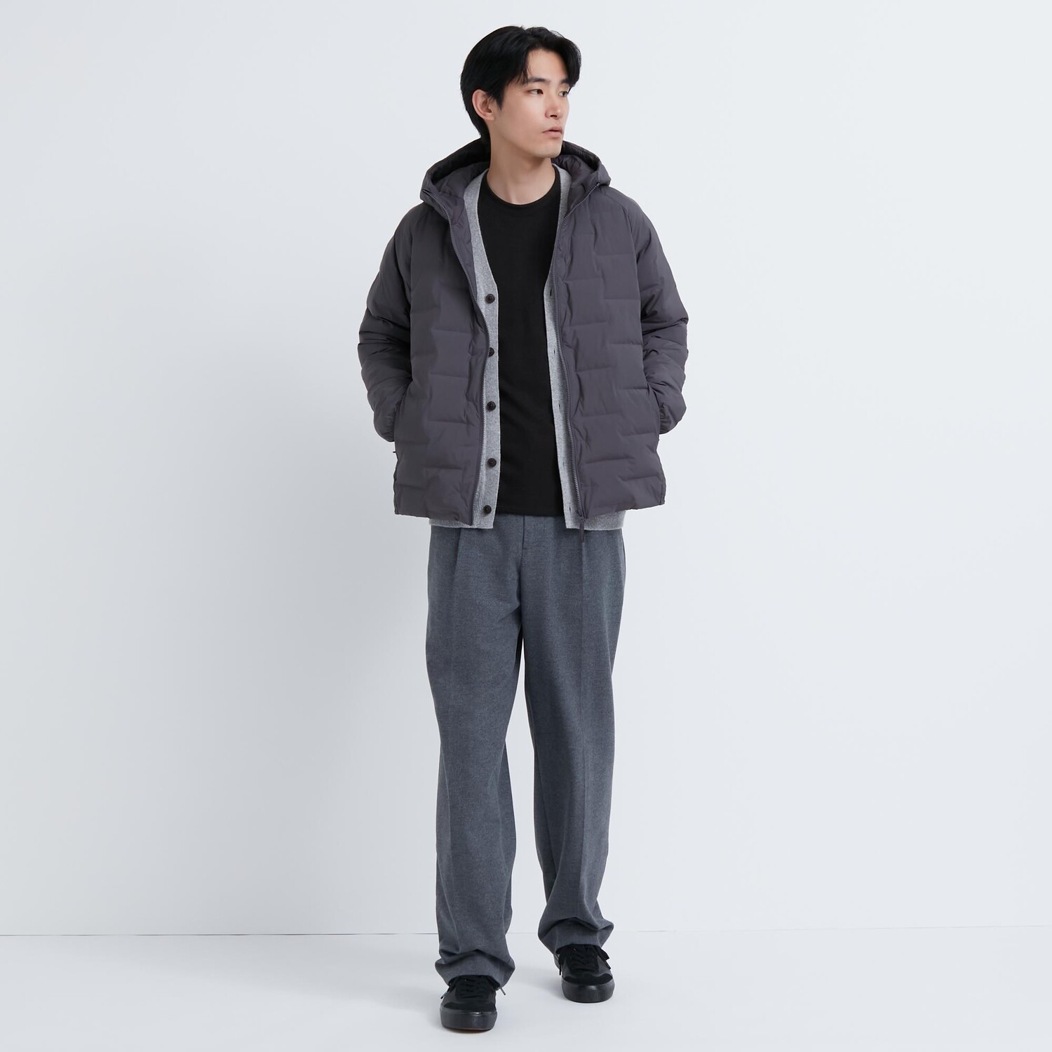Футболка Uniqlo Heattech Ultra Warm, черный — фото 2