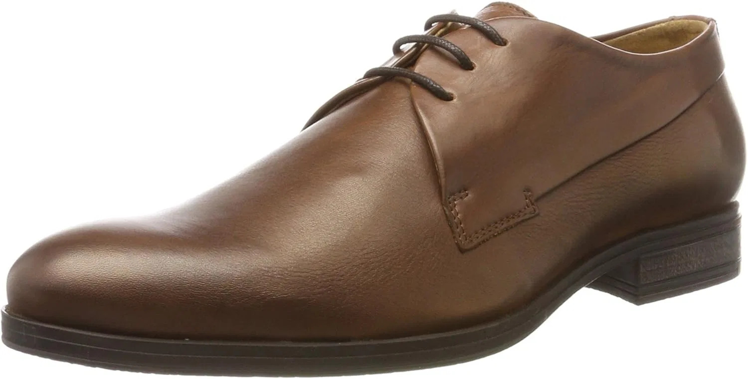 Туфли JACK & JONES Men's Jfwsammy Leather Cognac Brogues, Brown Cognac
