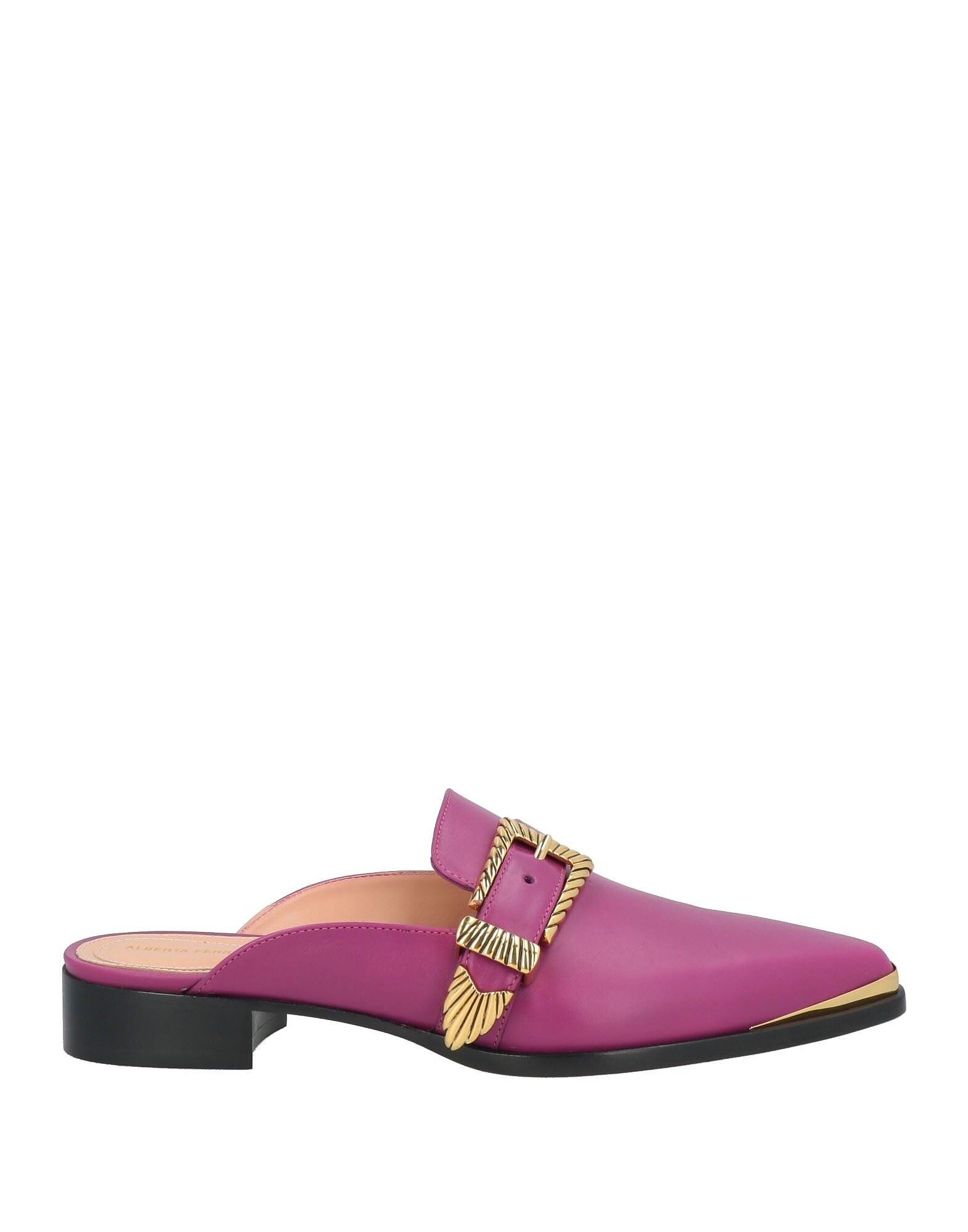 Сабо Alberta Ferretti, лиловый