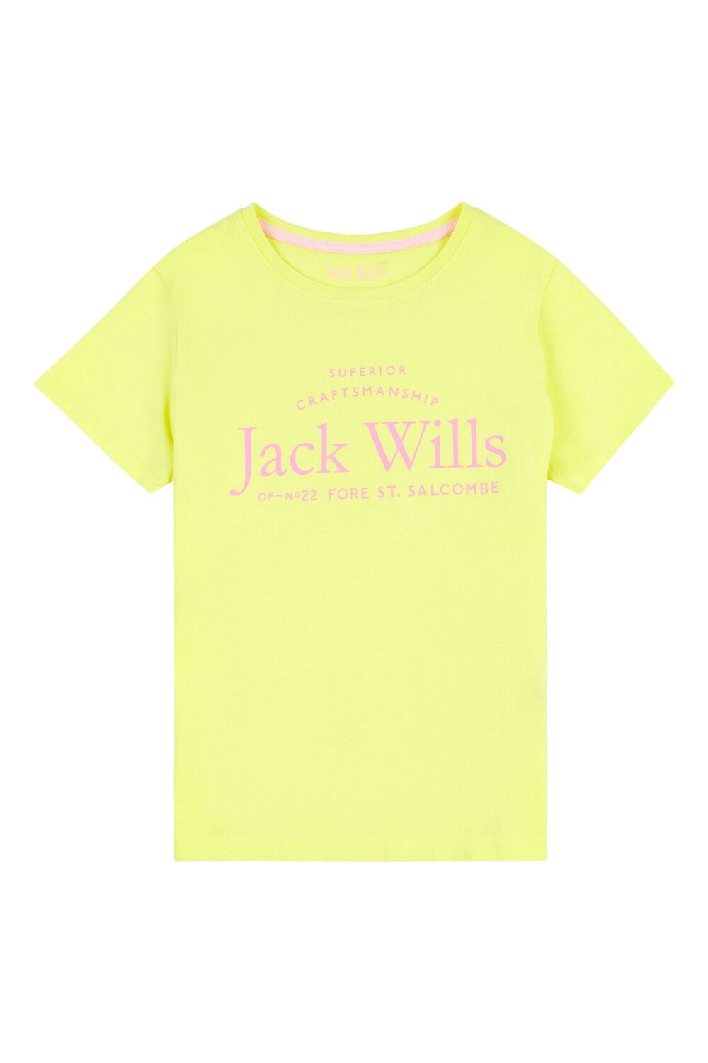 

Желтая футболка с надписью Jack Wills, желтый