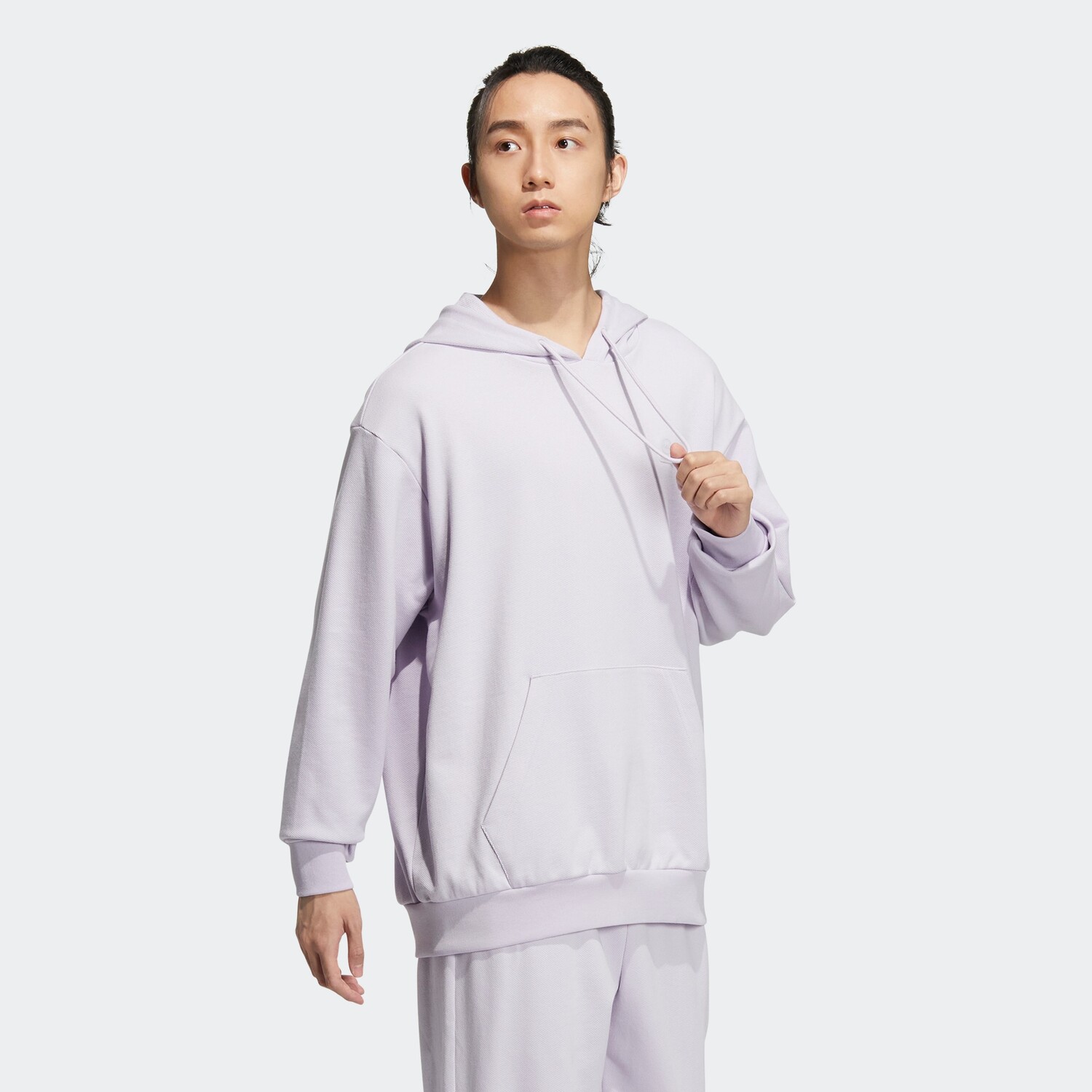 ESSENTIALS Толстовка унисекс серебристая Adidas, цвет Silver — фото 4
