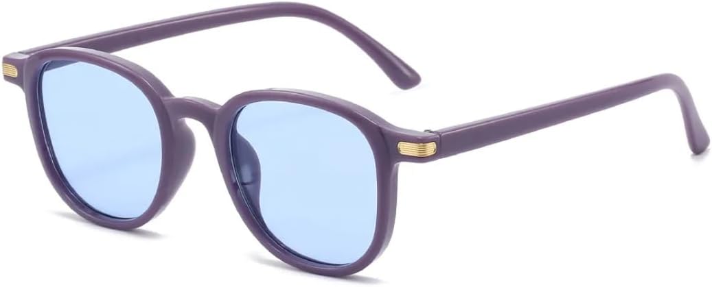 

Модные квадратные солнцезащитные очки для женщин с градиентным покрытием UV400, ретро-очки с заклепками для мужчин, трендовые солнцезащитные очки с леопардовым принтом TVTBBVV, Purple Blue