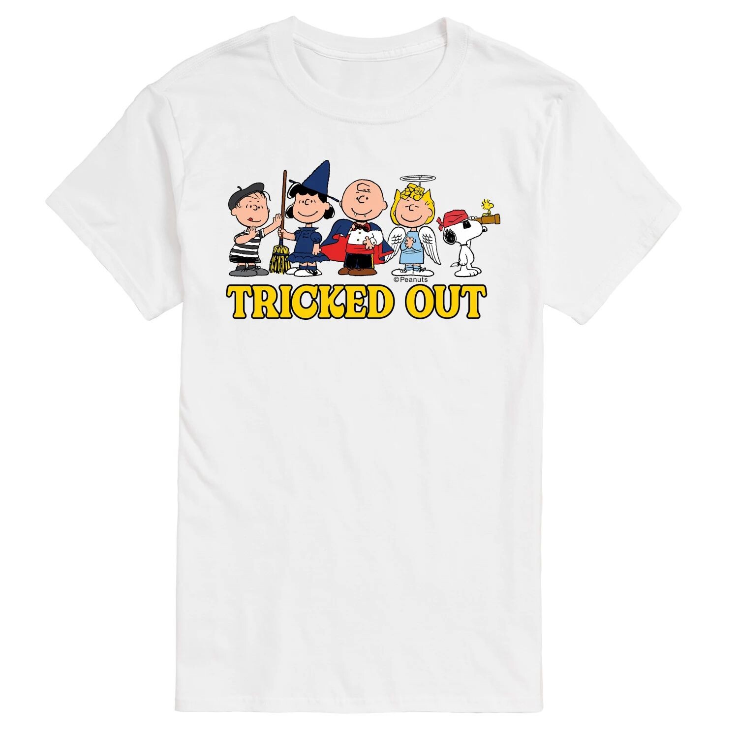

Футболка Big & Tall Peanuts Tricked Out Licensed Character, белый